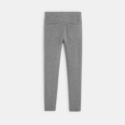 Avis Leggings en jersey uni gris fille OKAIDI 3