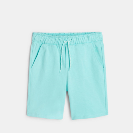 Avis Bermuda en coton bleu garçon OKAIDI 1