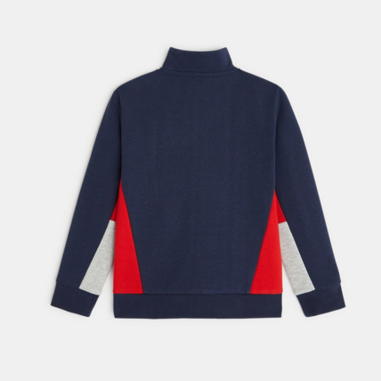 Avis Sweat zippé bicolore bleu garçon OKAIDI 3