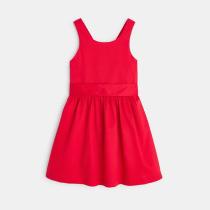 Avis Robe à bretelles unie rouge fille OKAIDI 2