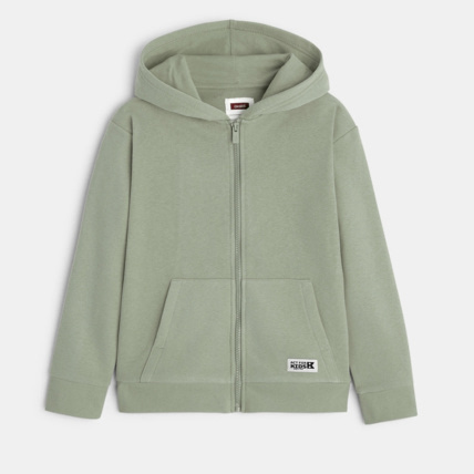 Avis Sweat zippé à capuche vert garçon OKAIDI 2