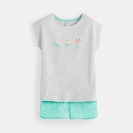 Avis Pyjama d'été gris fille OKAIDI 1