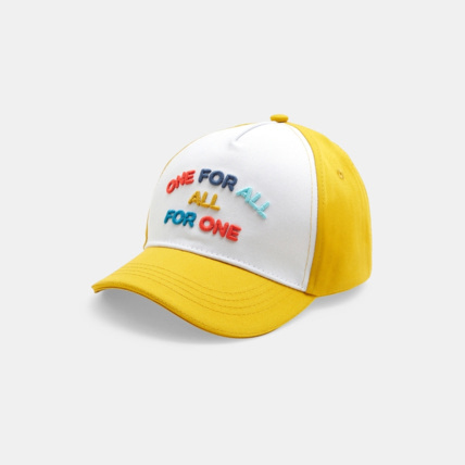 Avis Casquette "One for all, all for one" jaune garçon OKAIDI 1
