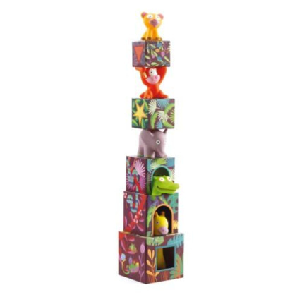 Avis 5 cubes et animaux maxi Topanijungle DJECO 1