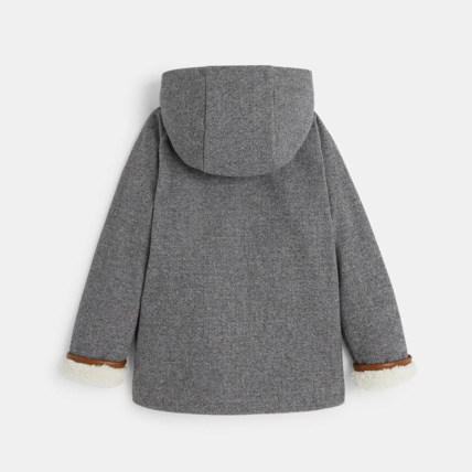 Avis Manteau chevron doublure moumoute gris fille OKAIDI 5