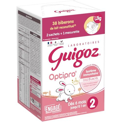 Avis Optipro 2 Lait en poudre 2ème Âge Guigoz 2