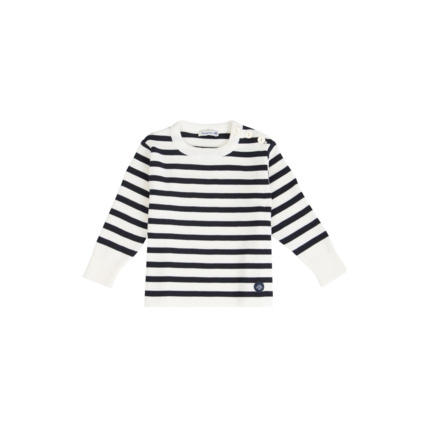 Avis Pull marin "Briac" Kids - laine Mérinos - Nature/Navire ARMOR-LUX 1