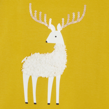 Avis T-shirt à motif en relief jaune fille OKAIDI 2