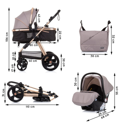 Avis Trio Poussette Havana + nacelle souple + cosy Mon Mobilier Design 4