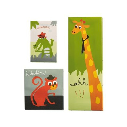 Avis Tableaux animaux enfant Savane party Vertbaudet 1