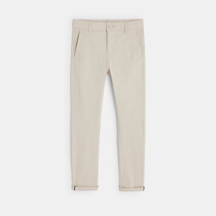 Pantalon chino beige garcon cheap