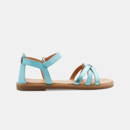 Avis Sandales à bride cuir verni turquoise fille OKAIDI 2