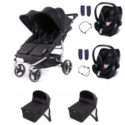 Avis Poussette double Easy Twin 3S Light + 2 nacelles + 2 coques Cybex Aton 5 BABY MONSTERS 1