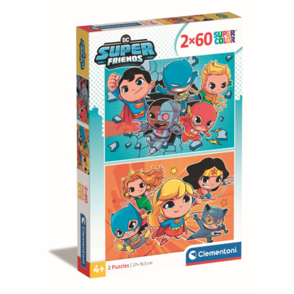 Avis Puzzle Dc Comics Superfriends - 2x60 pièces Clementoni 1