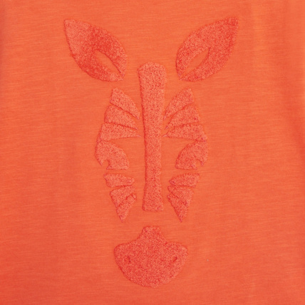 Avis T-shirt manches courtes motif Zèbre orange fille OKAIDI 2