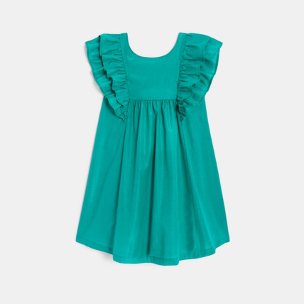 Avis Robe irisée à volants verte fille OKAIDI 2
