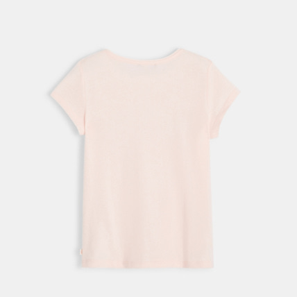 Avis T-shirt motif pop pailleté rose fille OKAIDI 3