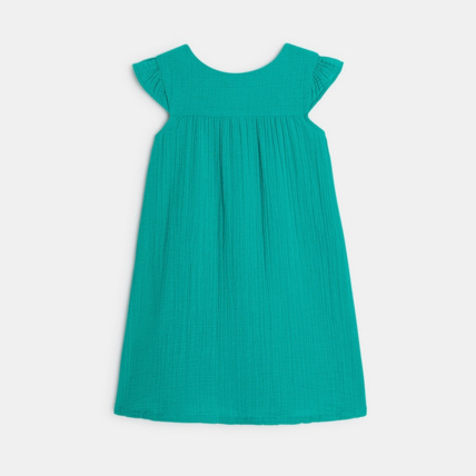 Avis Robe en gaze de coton verte fille OKAIDI 3