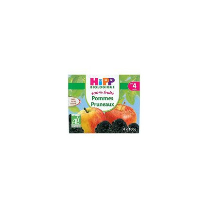 Avis Pommes Pruneaux 100% fruits - 4 coupelles x 100g - 4 mois HIPP 1