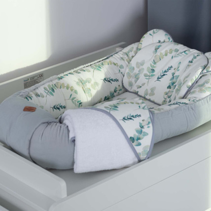 Avis Cocon bébé matelassé - nid réducteur de lit, Eucalyptus Sevira Kids 5