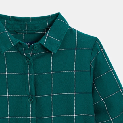 Avis Robe chemise imprimée verte fille OKAIDI 3