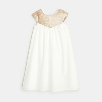 Robe de ceremonie a sequins beige fille OKAIDI Comparateur Avis Prix