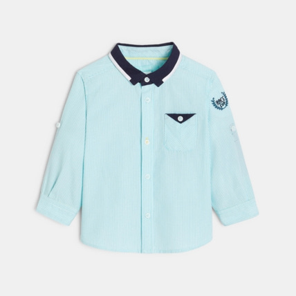 Avis Chemise rayée bleue OBAÏBI 1
