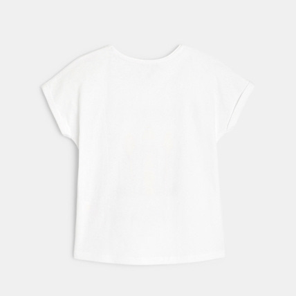 Avis T-shirt manches courtes Welcome to... jaune fille OKAIDI 4