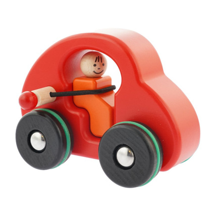 Avis Jouet en bois - Voiture attache ta ceinture rouge Mon Lit Cabane 1