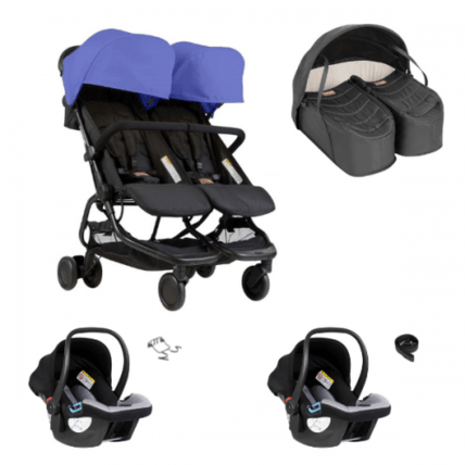 Avis Poussette double Nano Duo + cocoon Jumeaux + 2 coques Auto Protect Mountain Buggy 1