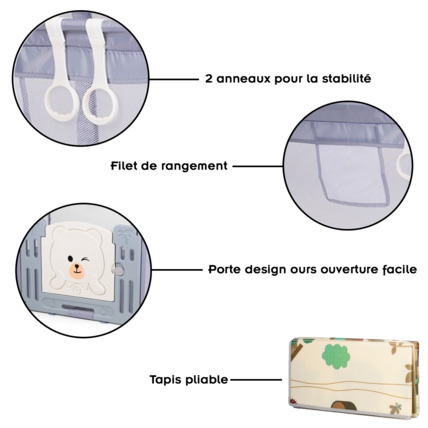 Avis Parc bébé avec porte Amico Mon Mobilier Design 2