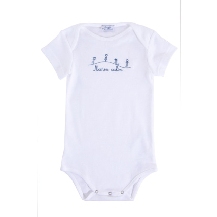 Avis Lot de 2 Bodies "Yannig" Baby - coton - Blanc/Navire ARMOR-LUX 4