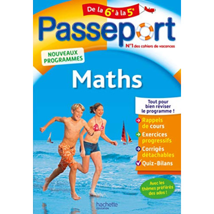 Avis Passeport - Maths de la 6e à la 5e - Cahier de vacances 2021 Hachette Éducation 1