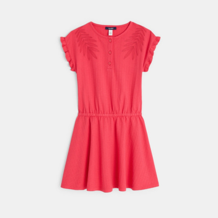 Avis Robe brodée à manches courtes rose fille OKAIDI 1