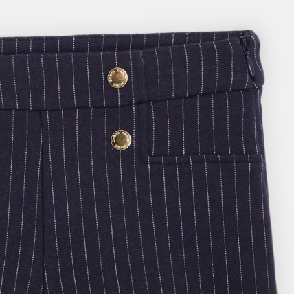 Avis Short à pont rayé toucher flanelle bleu fille OKAIDI 3