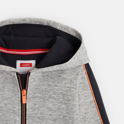 Avis Sweat-shirt zippé à capuche gris garçon OKAIDI 3