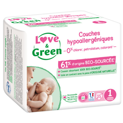 Avis Couches hypoallergéniques et écologiques Love & Green 1
