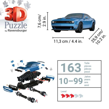 Avis Puzzle Dodge Challenger SRT Hellcat Redeye Widebody - de 10 ans RAVENSBURGER 5