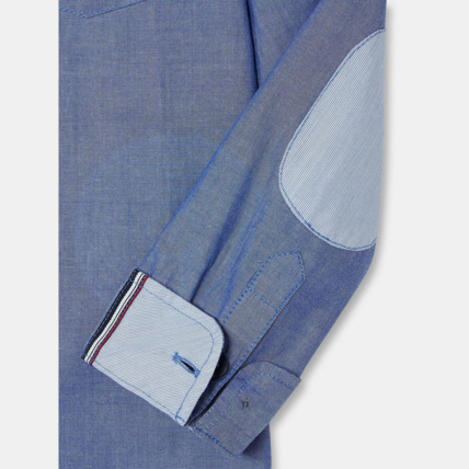 Avis Chemise unie bleue garçon OKAIDI 3