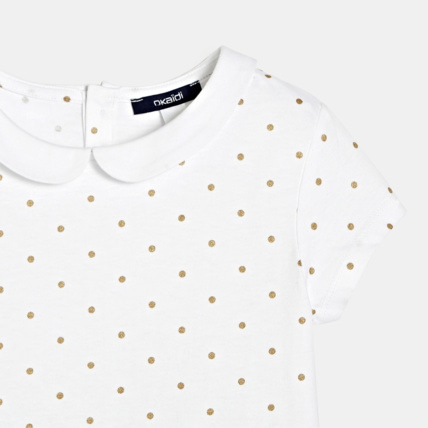 Avis T-shirt col Claudine blanc fille OKAIDI 2