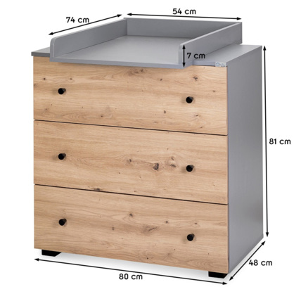 Avis Commode bébé avec plan à langer amovible PAULINE Mon Mobilier Design 4