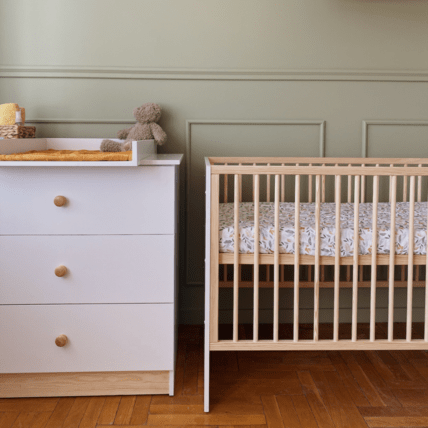 Avis Ensemble commode à langer + lit bébé à barreaux WILLY Mon Mobilier Design 5