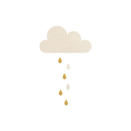 Avis Stickers nuage doré et pluie Mon Lit Cabane 1