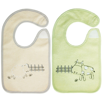 Avis Lot de 2 bavoirs naissance A la ferme Babycalin 1
