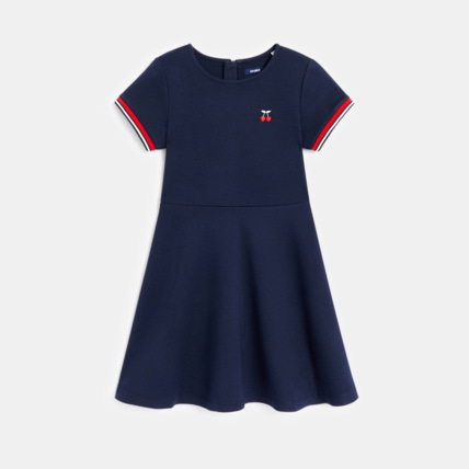 Avis Robe patineuse en jersey milano bleue fille OKAIDI 1