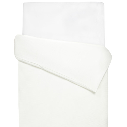 Avis Housse de couette réversible gaze de coton et nid d'abeille Sevira Kids 1