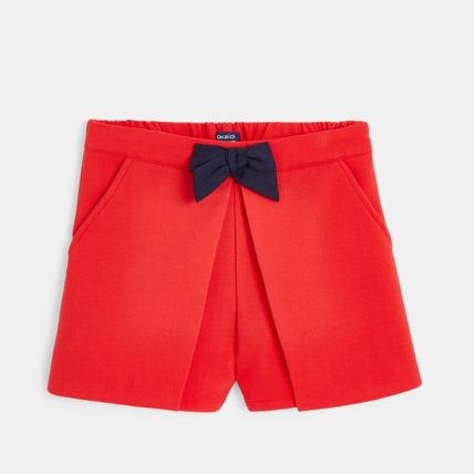 Avis Short uni et nœud papillon rouge fille OKAIDI 2