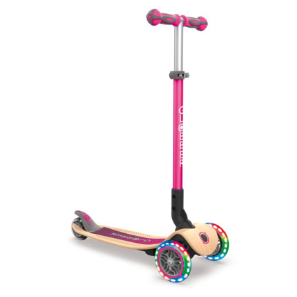 Avis Trottinette PRIMO FOLDABLE WOOD LIGHTS 3 roues pliable en bois Globber 3