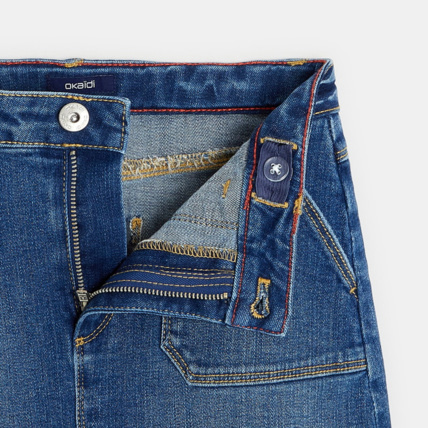 Avis Jupe courte en jean stretch bleue fille OKAIDI 3