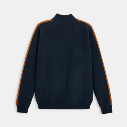 Avis Gilet zippé col montant bleu garçon OKAIDI 3